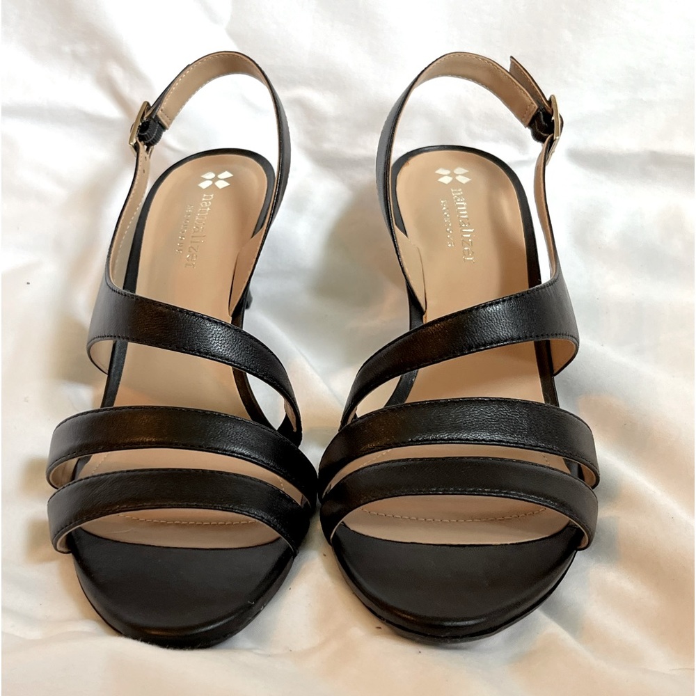 Naturalizer size 9 1/2 black sandals 2 1/2 inch pumps